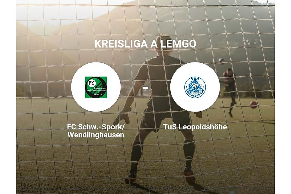 FC Schw.-Spork/Wendlinghausen gegen TuS Leopoldshöhe