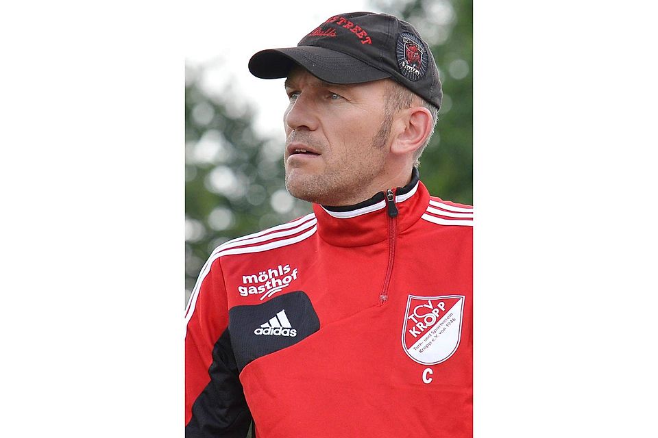 Dirk Asmussen, Trainer des TSV Kropp. Foto: Sieg
