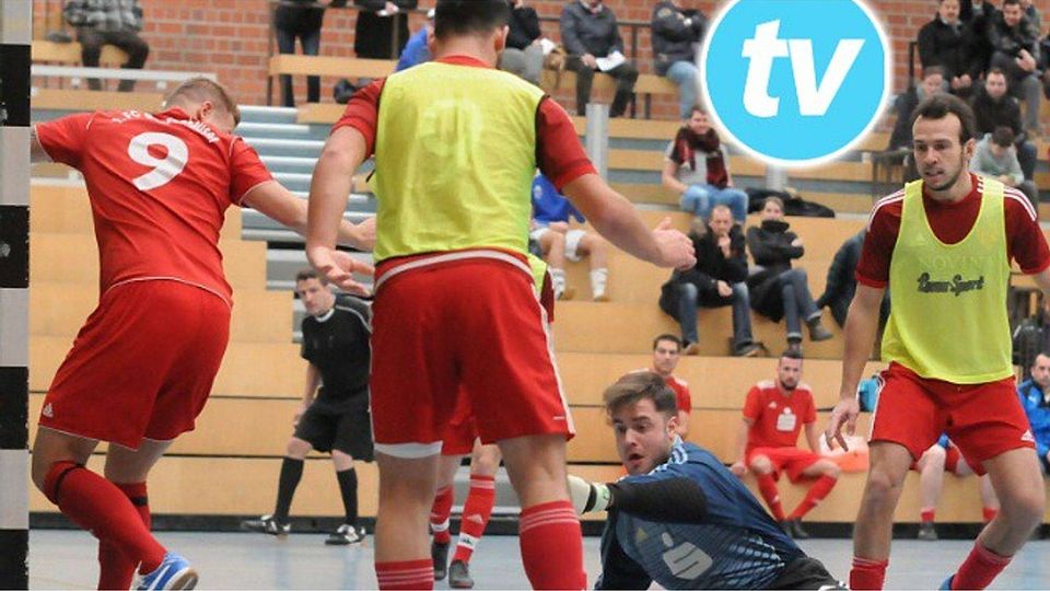 Auch den TSV Kornburg (gelbe Leibchen) muss man beim Enturnier in der Hans-Hocheder-Halle auf dem Schirm haben. F: Jainta