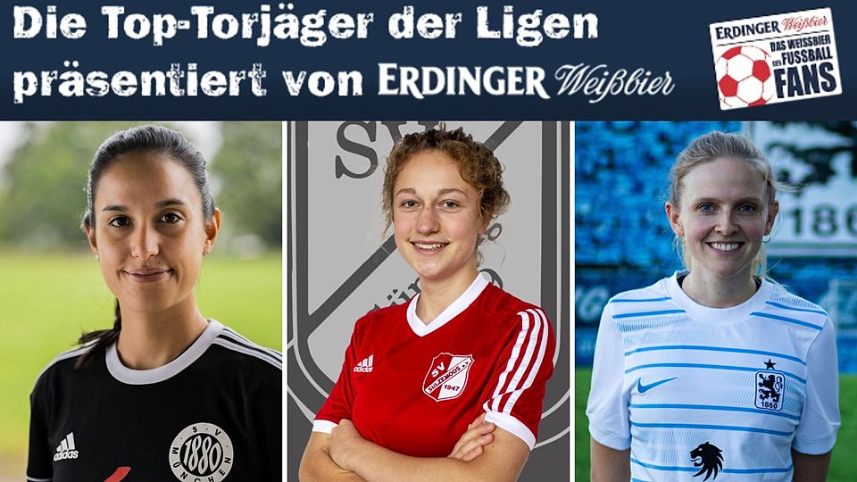 Lena Kiermeir (m.) steht momentan auf dem zweiten Platz der Torjägerliste. Zu ihren Verfolgerinnen gehören Camila Priale (l.) und Laura Schmidt Bäse (r.).