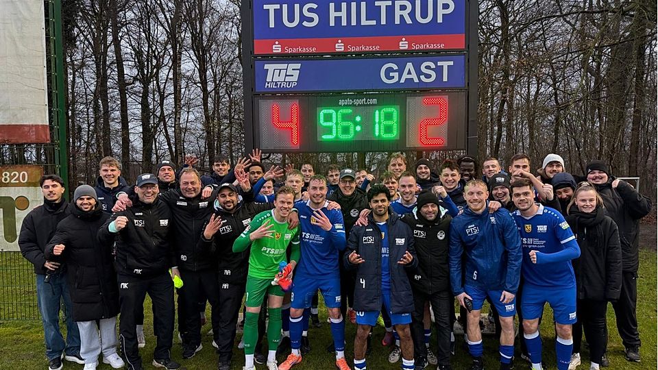 Hiltrup gelang am Wochenende ein großer Coup und blieb im dritten Pflichtspiel 2026 ungeschlagen.