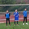 Die Neuzugänge des SV Dreis-Tiefenbach von links: Lucas Zimmermann, Hassan el Khatib, Trainer Werner Zimmermann, Edvard Asllani, Ahmed el Khatib.