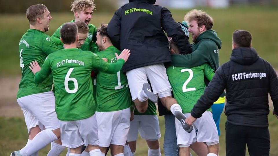 Ein oft gesehenes Bild in dieser Saison: jubelnde Furtwanger 