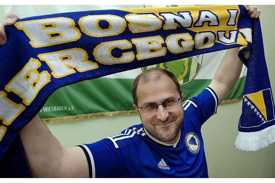 Fahrudin Dzinic ist großer Fan von Bosnien-Herzegowina.     Archivfoto: Uwe Stotz