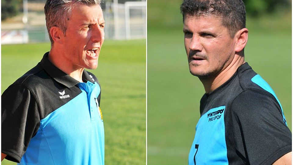 Als Trainerduo übernehmen Ivan Konjevic (links) und Pavlos Mavros den Landesligisten Türkspor Augsburg. Konjevic stand zuvor allerdings schon beim TSV Wemding im Wort.   F.: Andreas Lode