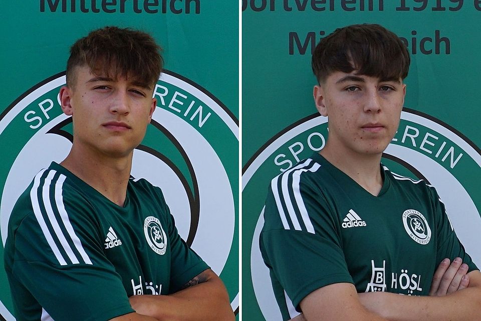 Zwei hoffnungsvolle Talente für die Zukunft beim SV Mitterteich: Leon Döllinger (l.) und Nico Pollak.