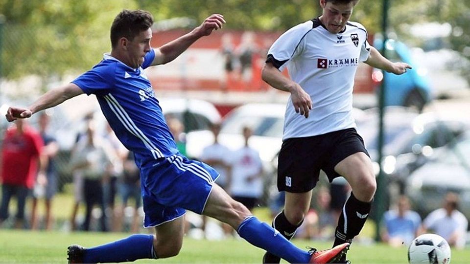Vincent Krüger (r.) markierte zwei Treffer gegen den SV Aubing. Foto: Florian Meyer