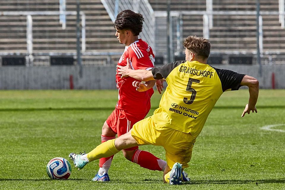 Maycon Cardozo nutzte eine der vielen Chancen des FC Bayern II gegen die DJK Vilzing.