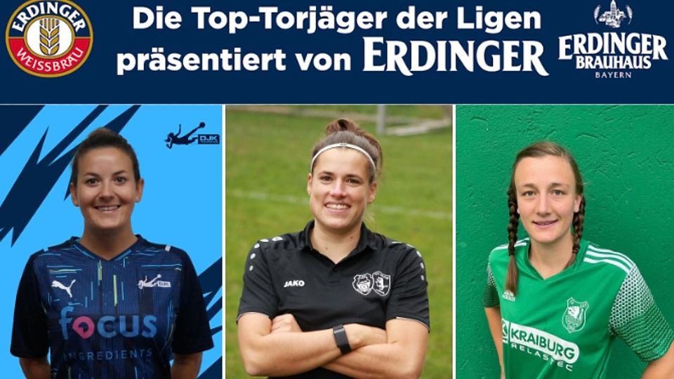 Sarah Axthammer, Sandra Funkenhauser und Anna Schild (v.l.) hoffen noch auf den Anschluss an die Spitze der Torschützinnenliste.