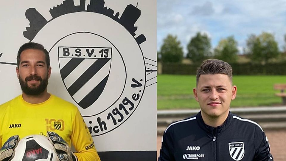 Michael Pielniok (r.) und Joel Kaworsky sind die neuen Trainer des Büdericher SV.