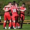Jubel beim SV Rot-Weiss Glottertal: Auf eigenem Platz entschied die Mannschaft von Tobias Göbel das Derby gegen den FC Denzlingen II mit 3:0 deutlich für sich.