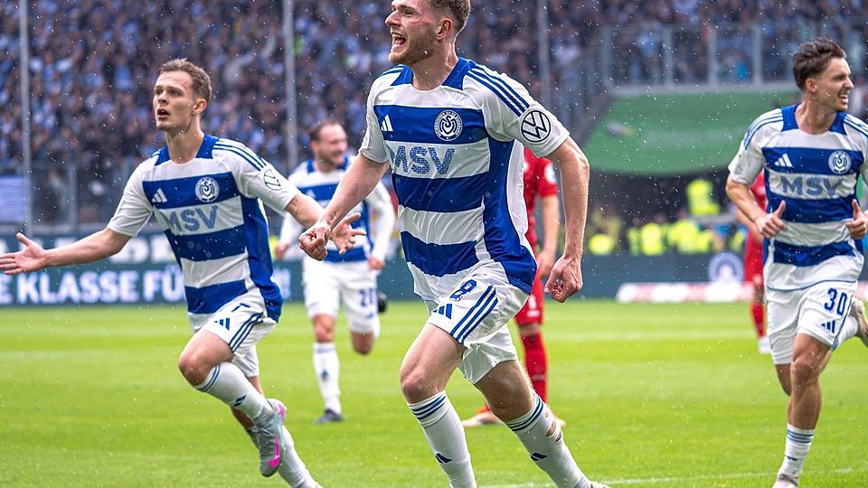 Das 1:0 von Steffen Meuer versetzte die MSV-Fans in Verzückung.