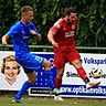 Patrick Wagner (rechts, hier im Einsatz gegen den FSV Schifferstadt) und seine SVW Mainz verloren bei Phönix Schifferstadt überraschend deutlich und verdient. 
