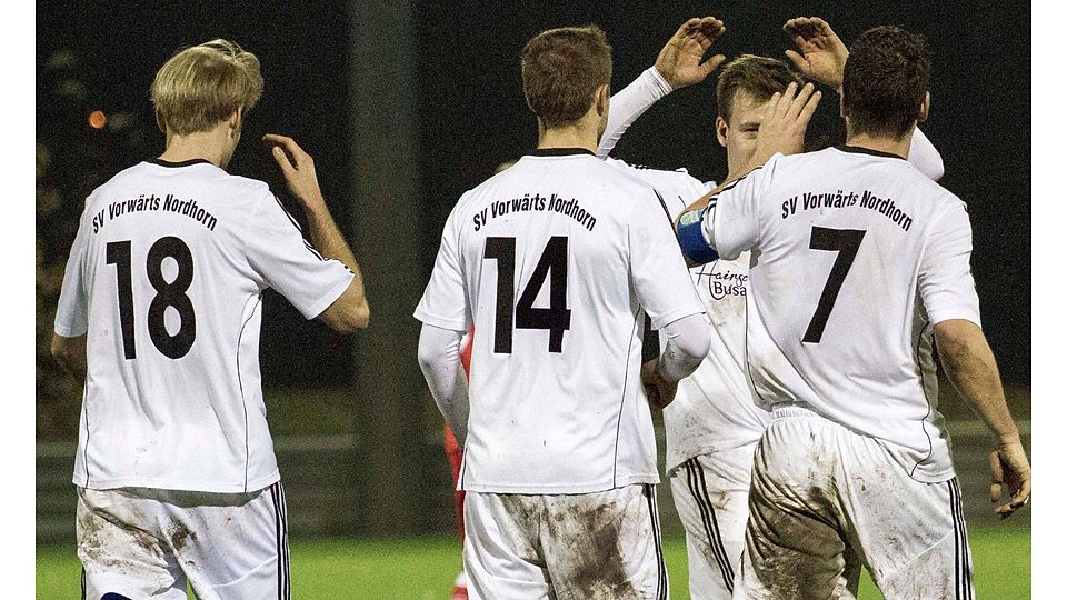 Der SV Vorwärts hatte in der Hinrunde oft Grund zum jubeln! F: Guido Brennecke