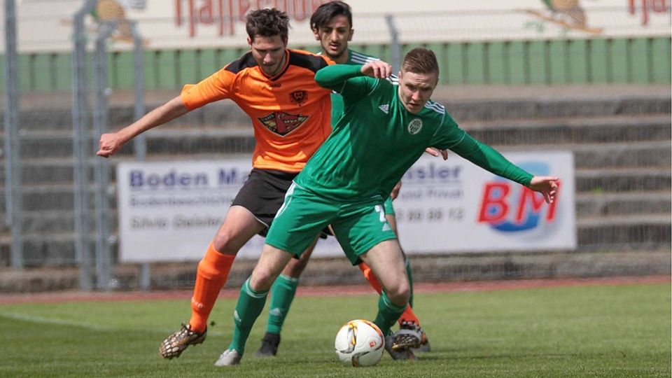 Alexander Schmitt (in grün) wechselt in die Regionalliga Nordost   F: Kölbel