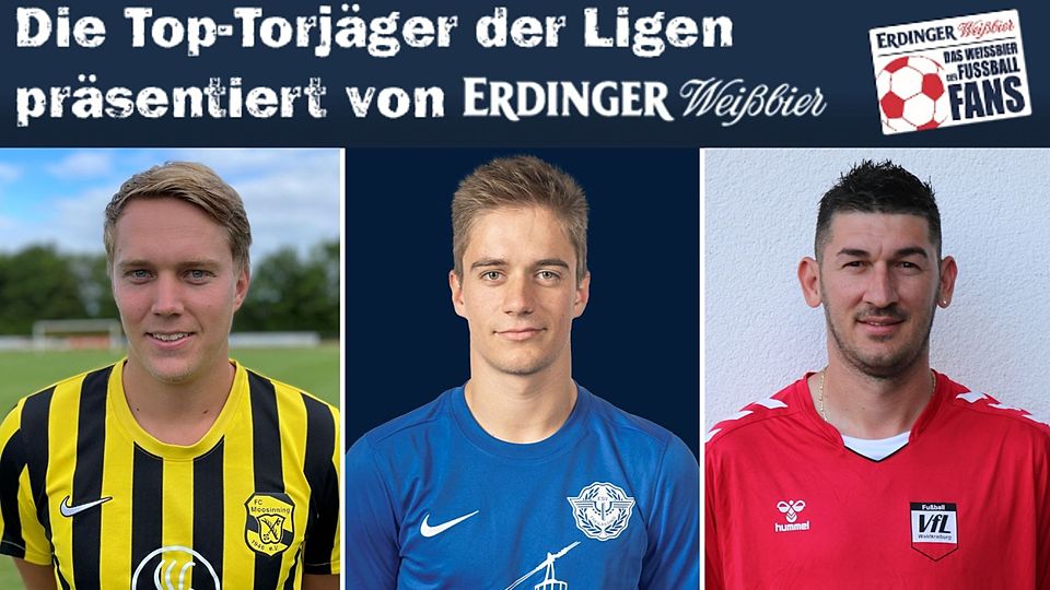 Stefan Haas (l.) und Marco Schmitzberger (m.) blieben am ersten Spieltag noch torlos, sind jetzt mit jeweils einem Doppelpack aber auch im Torrennen dabei.