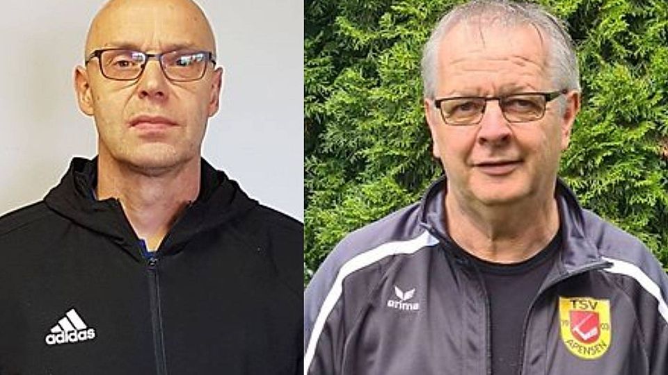 Zwei neue Trainer, unterschiedliche Gefühlslage: Ernst Hülsen (SG Freiburg/Oederquart) und Peter Steffens (TSV Apensen II). 