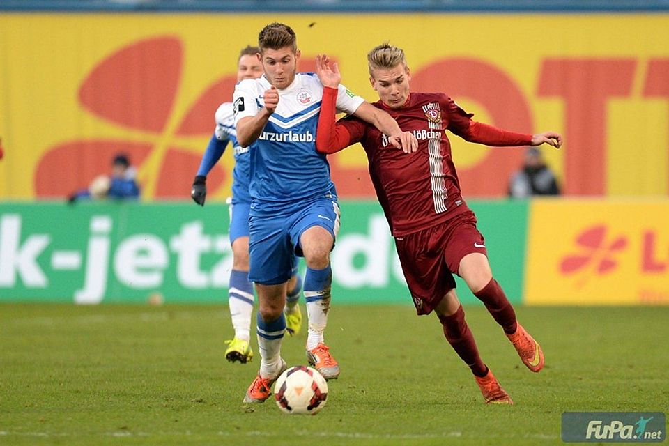 Sascha Schünemann (l.) wechselt zum BFC Dynamo. Foto:: Leifer