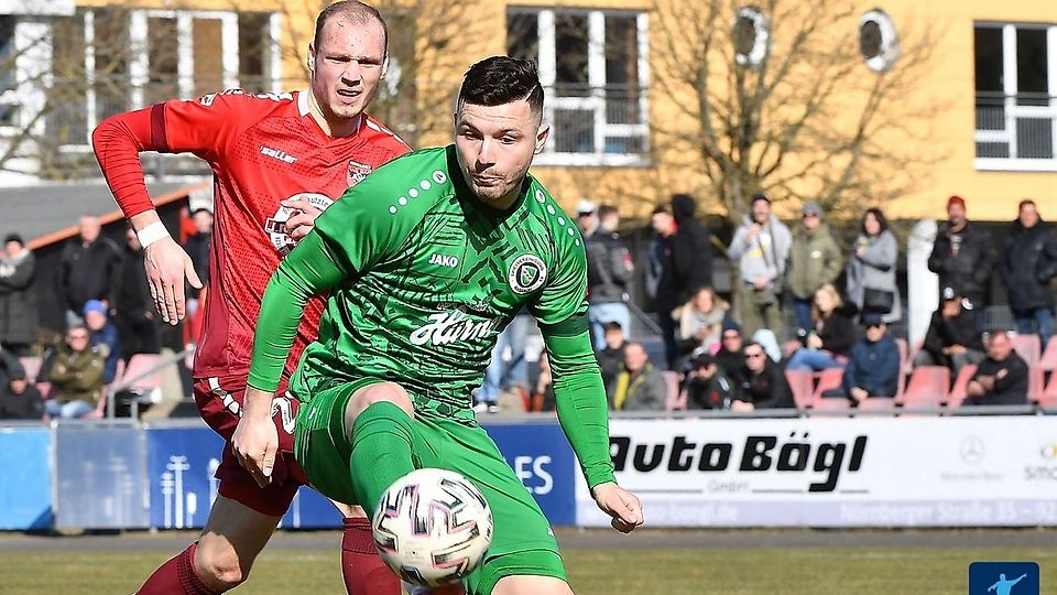 Patrick Kroiß hat in dieser Spielzeit bereits 22 Tore für die SpVgg Ansbach erzielt. Er ist somit Toptorjäger der Liga.
