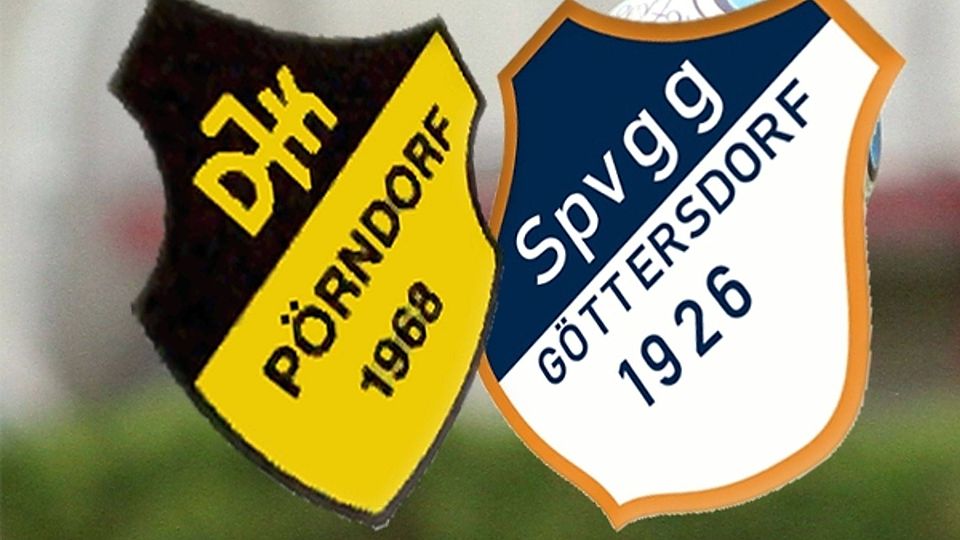 In der kommenden Spielzeit ein Verein: Die DJK Pörndorf und die SpVgg Göttersdorf Montage: Santner
