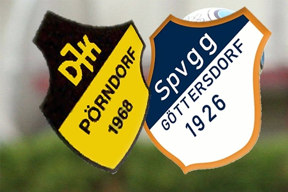 In der kommenden Spielzeit ein Verein: Die DJK Pörndorf und die SpVgg Göttersdorf Montage: Santner