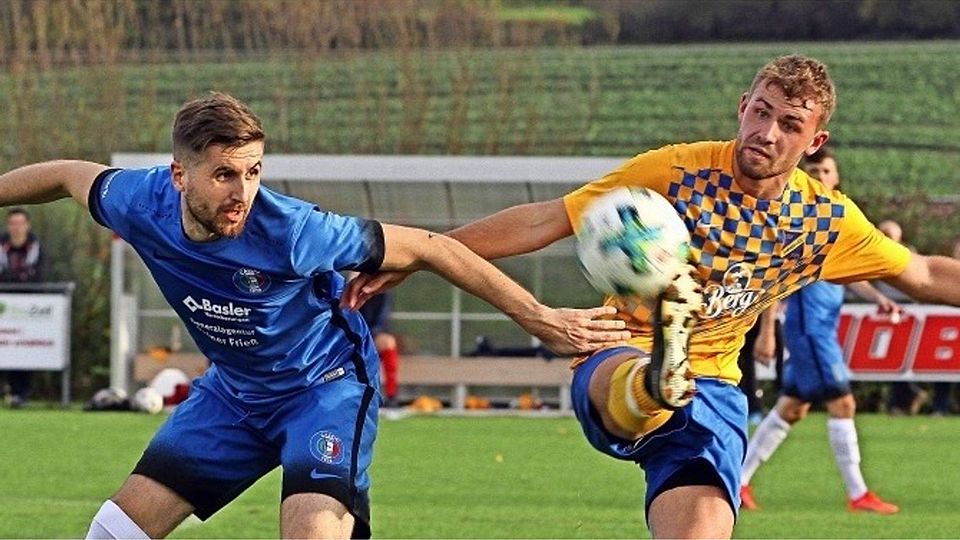Josip Pranjic (links) hämmerte den Ball aus 30 Metern zur Calcio-Führung ins Tor. Von diesem Rückschlag sollte sich der gastgebende Gegner nicht mehr erholen. Foto Yavuz Dural