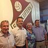 Der Vorstand des FC Kluftern (von links): Fritz Schmid, Robert Heske, Barbara Kamleitner und Alex Ebe. Foto: pr