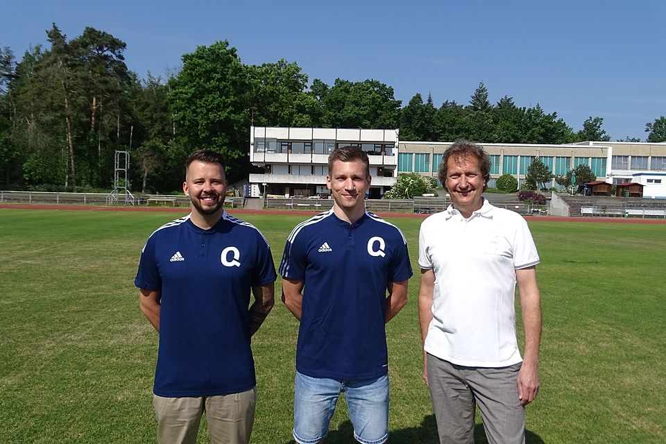 Teamleiter Christopher Menz, Trainer Dominik Cortus, Abteilungsleiter Michael Eglau (von links) 