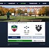 Die Homepage des FC Mezopotamya Bietigheim mit Widgets wie dem Liveticker von FuPa. Foto: Screenshot