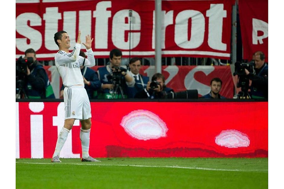 Cristiano Ronaldo feiert seinen 15. Treffer. Foto: Sven Hoppe