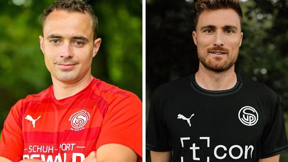 Johannes Wittenzellner (li.) und Tobias Eckl haben bei der SpVgg Plattling über den Sommer hinaus das Sagen 