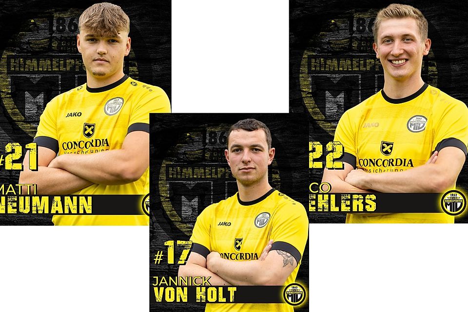 Die Akteure mit den meisten Einsätzen in der Hinrunde: Matti Neumann, Jannick von Holt und Nico Oehlers.