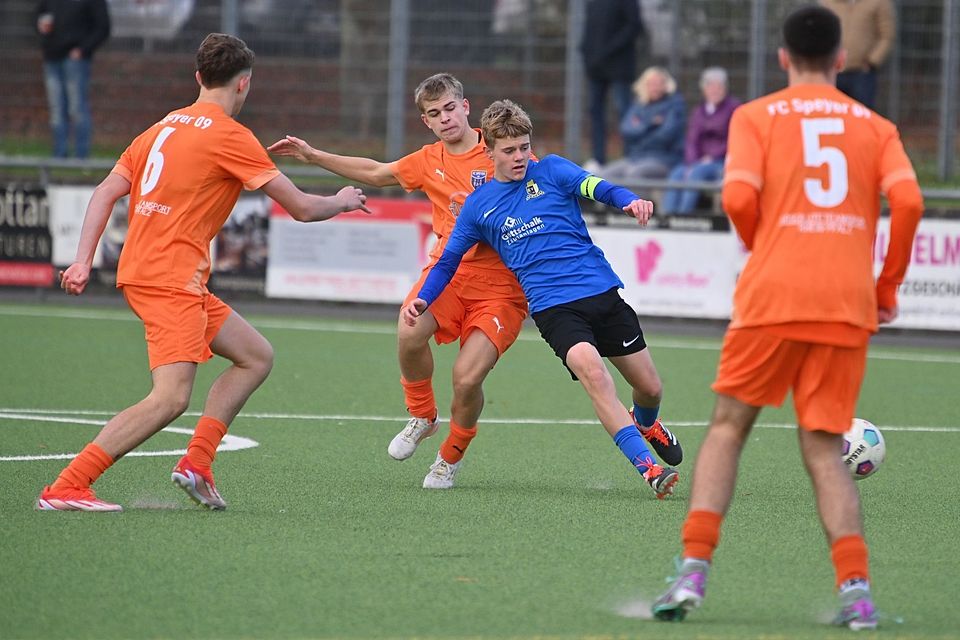 Eintracht-U17-Kapitän Till Zimmer traf gegen Speyer gleich zwei Mal. 