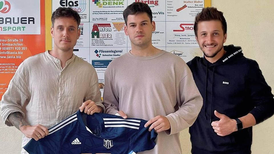 Drei Freunde für Moosen (v. l.): Thomas Breu, Neuzugang Stefan Denk und Maxi Bauer.