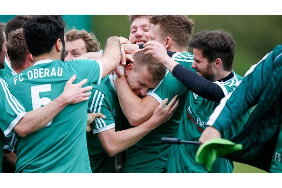 Hatten im Totopokal nichts zum bejubeln: Die Mannschaft des FC Oberau. Foto: Andreas Mayr