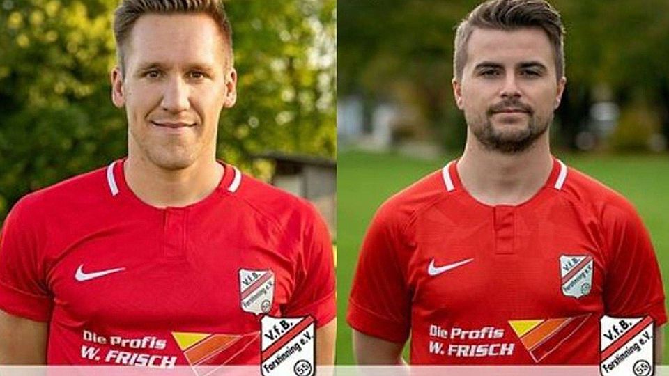 Maximilian Lechner (li.) und Dennis Vatany verlassen den VfB Forstinning nach einem Jahr wieder.