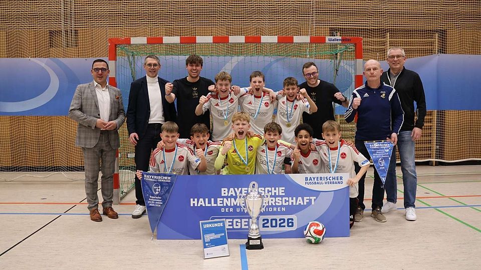 Die U13 des 1. FC Nürnberg ist neuer Bayerischer Hallenmeister