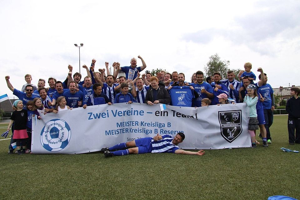 Wurde mit vereinten Kräften B-Liga-Meister: Das Team der SG Igstadt/Breckenheim.	Foto: Privat