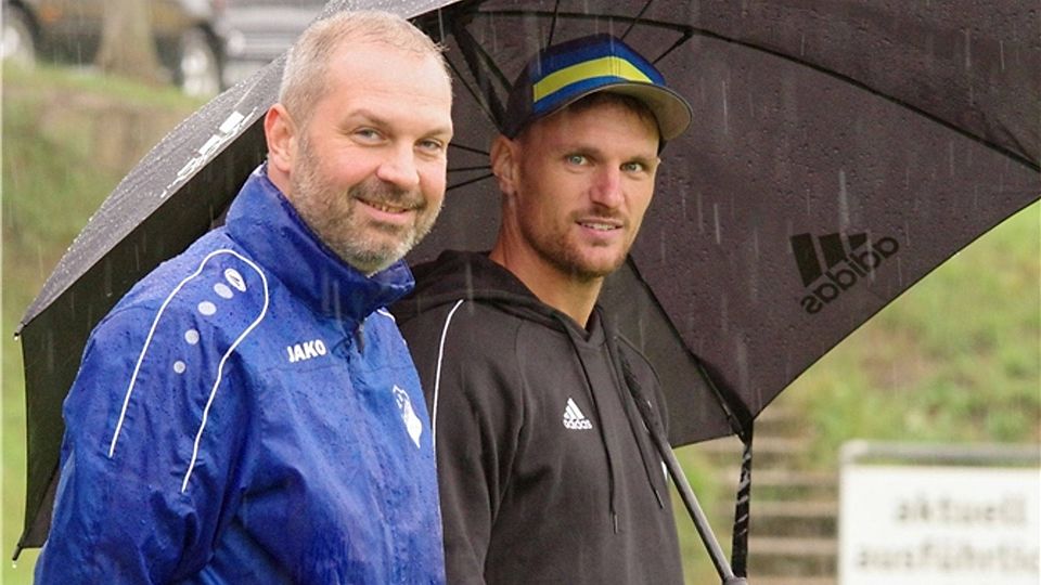 Trainer Florian Baumer (l.) und sein Co-Trainer Max Ammer Foto: Schmautz