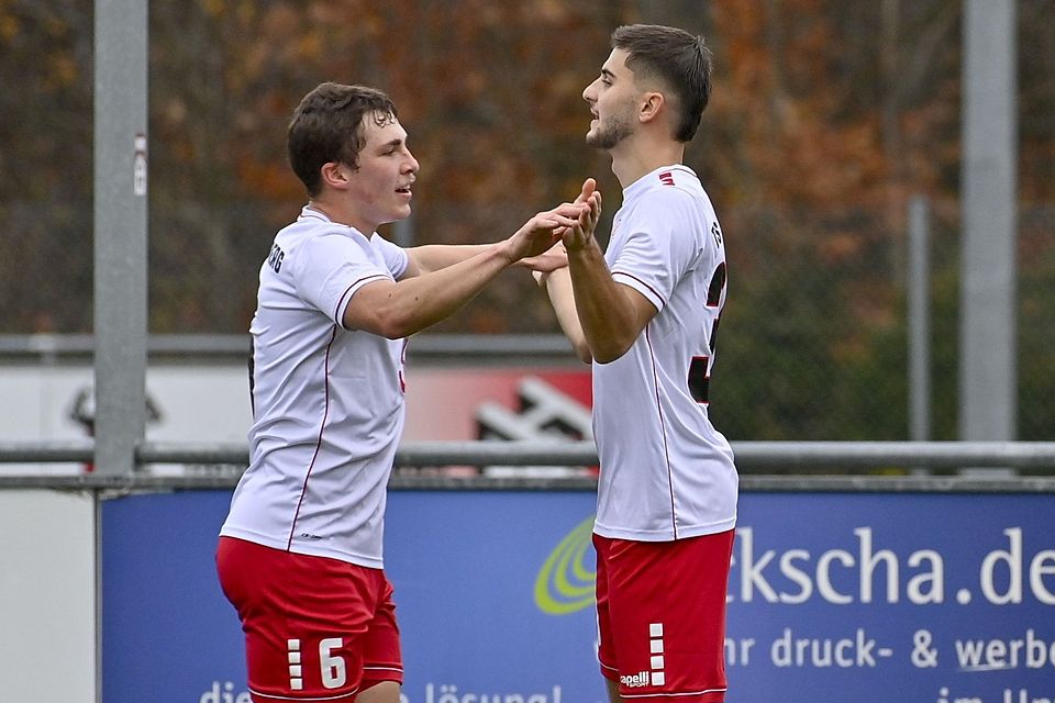 Jeton Abazi (r.) traf im Testspiel doppelt.