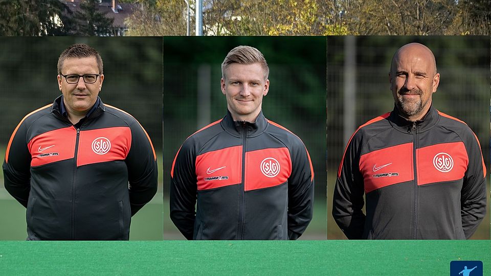 Timo Sieben, Nils Balder und Daniel Dillitz (v.l.n.r.) bleiben auch in der kommenden Saison auf der Kommandobrücke bei der SG Walluf.