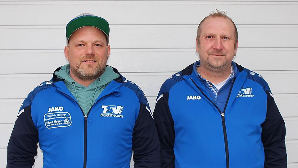 Neue Hoffnungsträger beim TSV Beratzhausen: Die Trainer Christian Eglmeier (rechts) und sein „Co“ Christian Effhauser.
