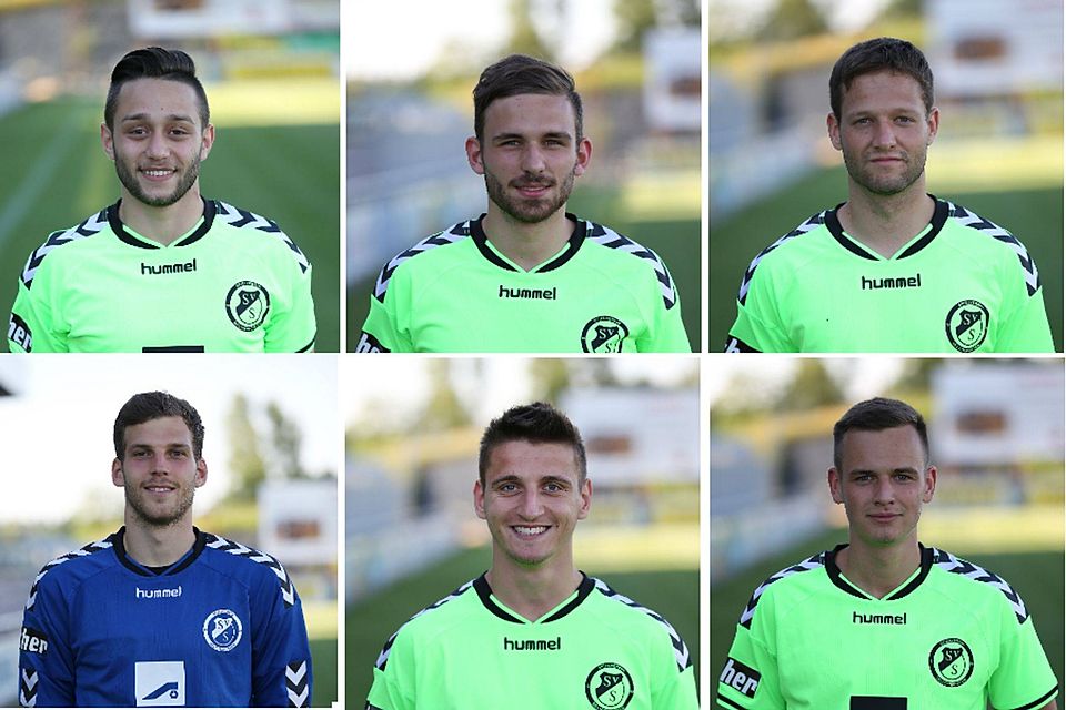 Von links oben nach rechts unten: Mehmet Menekse, Fabian Klose, Felix Hintersteiner, Daniel Müller, Dominik Ammon und Kai Neuerer. F: Rödel