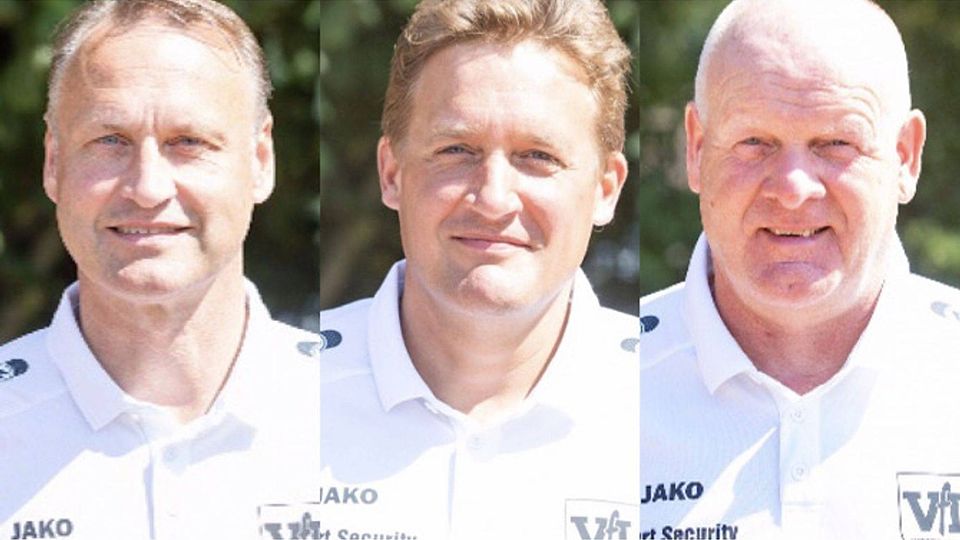 Bleiben eine weitere Saison: Axel Güllert, Heiko Vollmer und Burkhard Persuhn (v. l.)