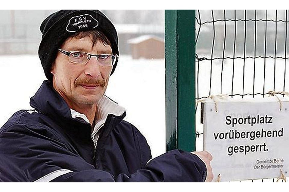 Beklagt die schlechten Trainingsbedingungen auf dem Sportplatz, nicht nur im Winter: Kay-Uwe Hartmann. Wewer
