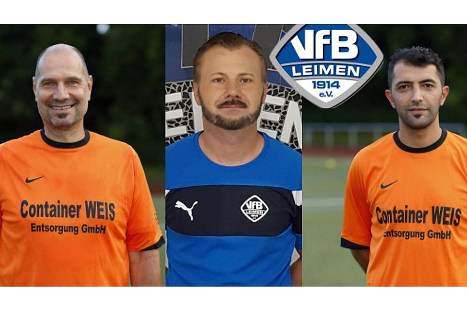 Cheftrainer Andreas Stober (l.) und seine beiden Co-Trainer Simon Skowronek (mitte) und Volkan Cetinkaya blicken zuversichtlich Richtung 2018/19.
