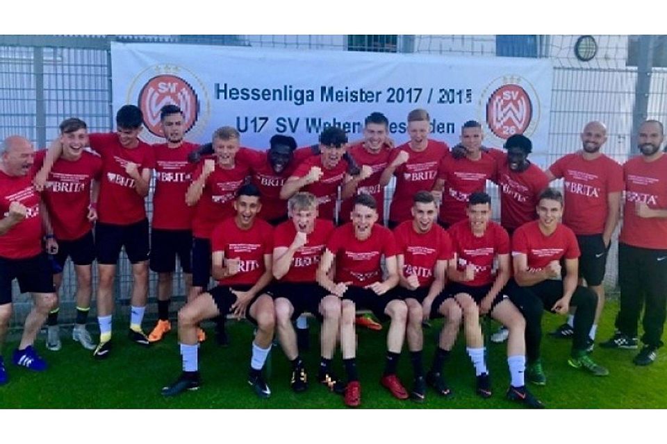 Wehen Wiesbaden sichert sich die Hessenliga Meisterschaft. F: SV Wehen Wiesbaden