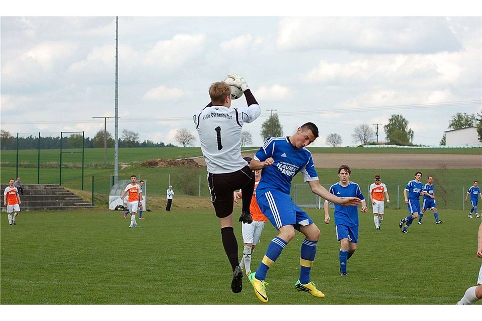 Der TSV Langquaid (in blau) siegte nach Elfmeterschießen und steht im Totopokal-Halbfinale.  Archivfoto: sk