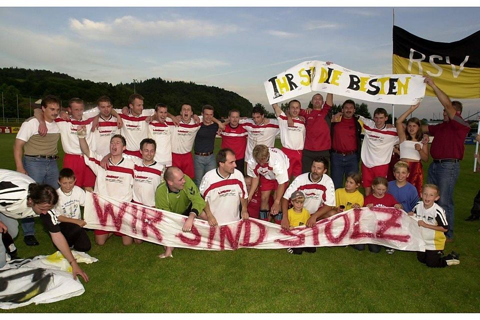 Der RSV Walchsing schaffte 2002 den Aufstieg in die Bezirksoberliga 