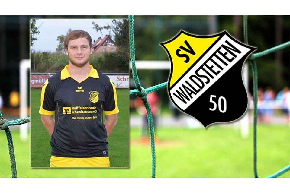 Erzielte ein wunderschönes Kopfball-Tor: Dominik Hofmann vom SV Waldstetten.	  F.: Jürgen Jahn